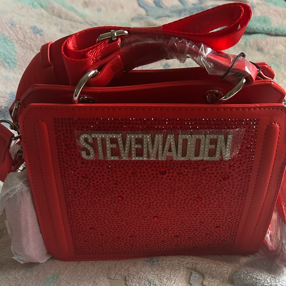 Steve Madden Sparkling Red Handbag New With Tag - Picture 2 of 8